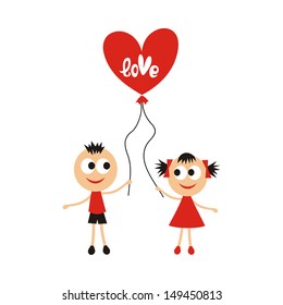Valentines day card vector illustration