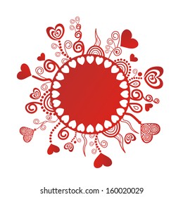 Valentines day card vector illustration