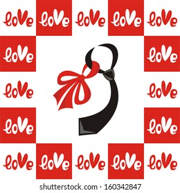 Valentines day card vector illustration