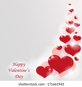 Valentine's Day card, vector illustration