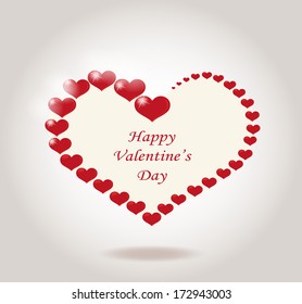 Valentine's Day card, vector illustration