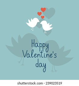 Valentine's day card. Vector illustration
