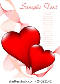 Valentine's day card - vector illustration - jpeg version in my portfolio