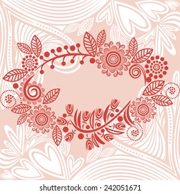 Valentines day card vector illustration