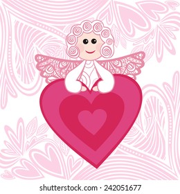Valentines day card vector illustration
