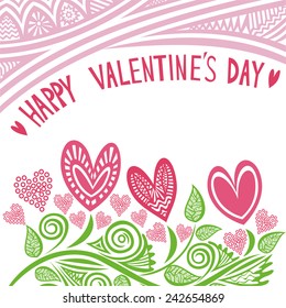 Valentines day card vector illustration