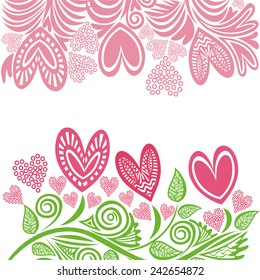 Valentines day card vector illustration