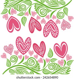 Valentines day card vector illustration