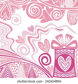 Valentines day card vector illustration