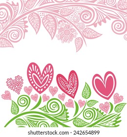 Valentines day card vector illustration