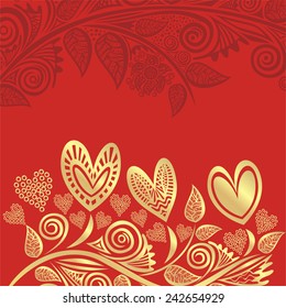 Valentines day card vector illustration