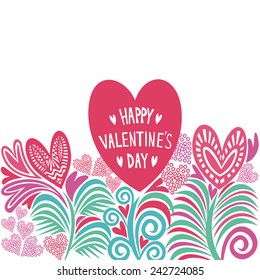 Valentines day card vector illustration 