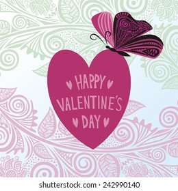 Valentines day card vector illustration
