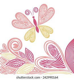 Valentines day card vector illustration