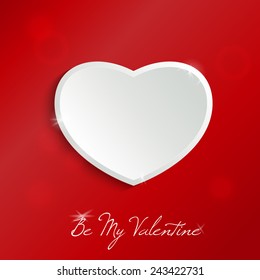 Valentine's Day card. Vector illustration