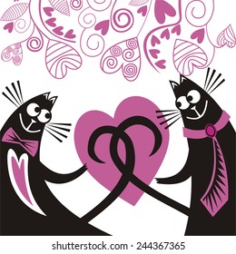 Valentines day card vector illustration