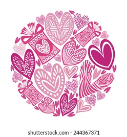 Valentines day card vector illustration