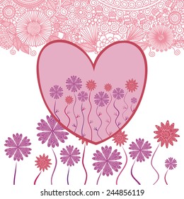 Valentines day card vector illustration