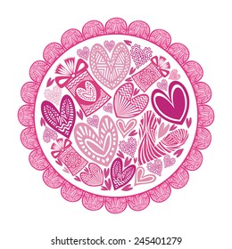 Valentines day card vector illustration