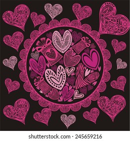 Valentines day card vector illustration