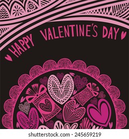Valentines day card vector illustration