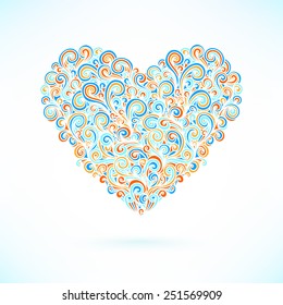 Valentine's Day card, vector illustration