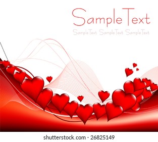 Valentine's day card - vector illustration - jpeg version in my portfolio