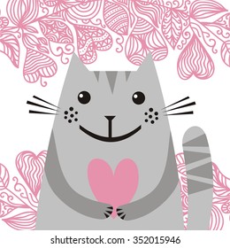 Valentines day card vector illustration