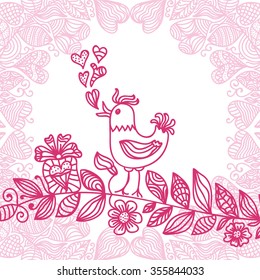 Valentines day card vector illustration