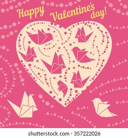 Valentine's day card. Vector illustration