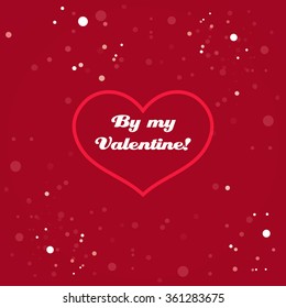 Valentine`s day card. vector illustration