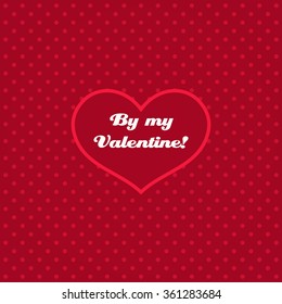 Valentine`s day card. vector illustration