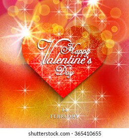 valentine's day card, vector illustration