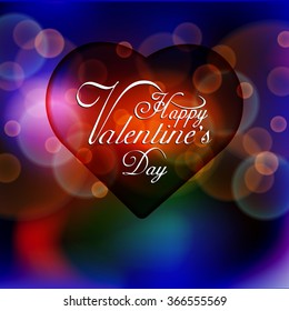 valentine's day card, vector illustration
