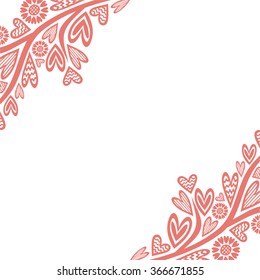 Valentines day card vector illustration