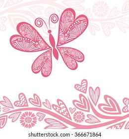 Valentines day card vector illustration