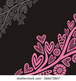 Valentines day card vector illustration