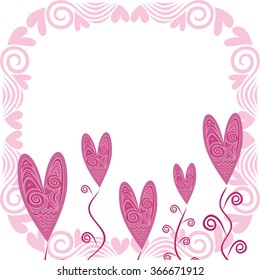 Valentines day card vector illustration