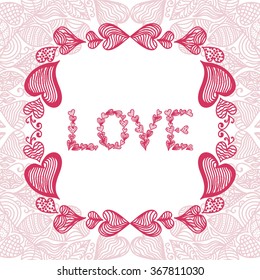 Valentines day card vector illustration