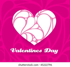 Valentines day card. Vector illustration
