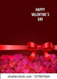 Valentines Day card. Vector illustration.