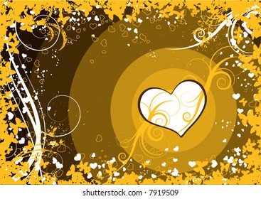 Valentine's day card. Vector illustration