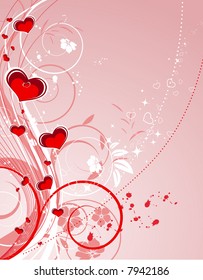 Valentine's day card. vector illustration for using as a background