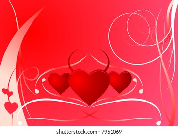 Valentine's day card. Vector illustration