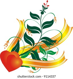 Valentine's day card. Vector illustration