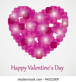 Valentine`s Day card, vector illustration