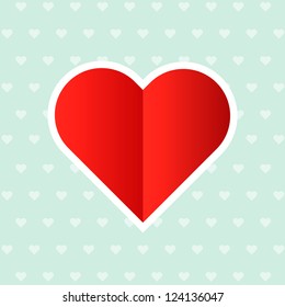 Valentine's day card. Vector image
