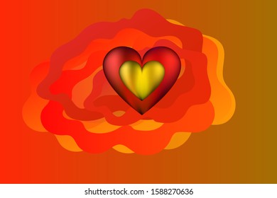 valentine`s day card vector image