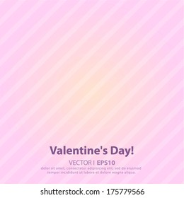 Valentine's Day card or Wedding abstract pink background