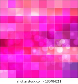 Valentine's Day card or Wedding abstract pink background. Vector EPS 10 illustration. 